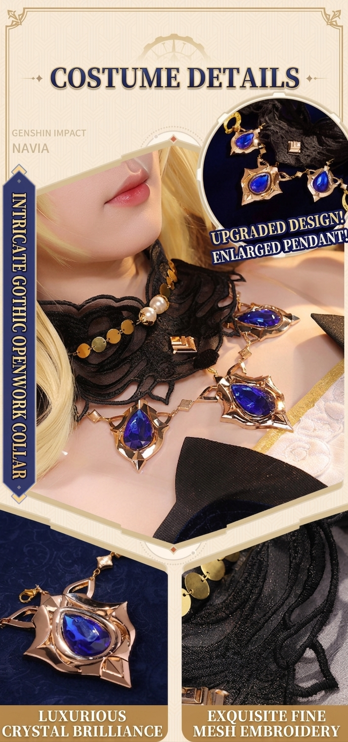 【Genshin Impact】Navia Cosplay Costume Full Set