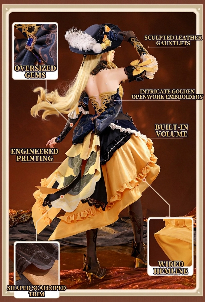 【Genshin Impact】Navia Cosplay Costume Full Set