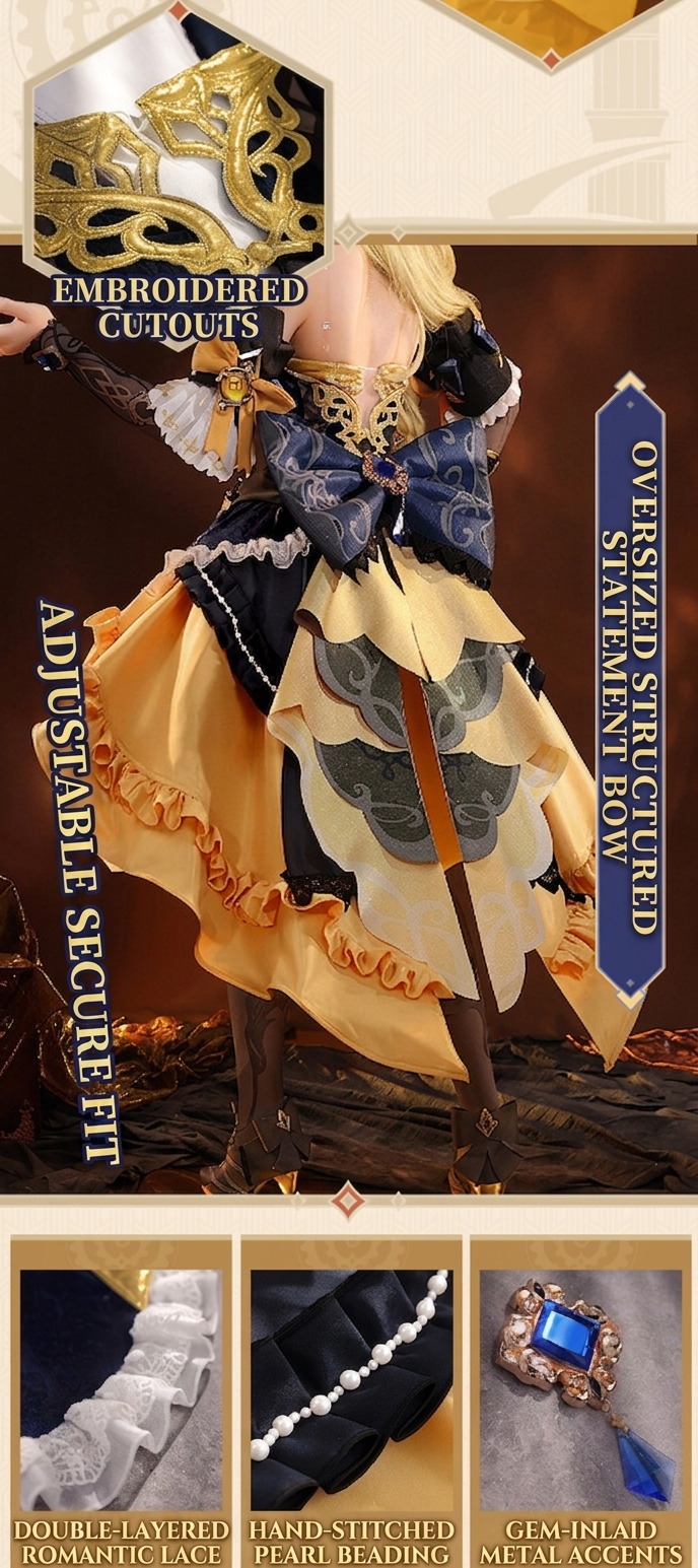 【Genshin Impact】Navia Cosplay Costume Full Set