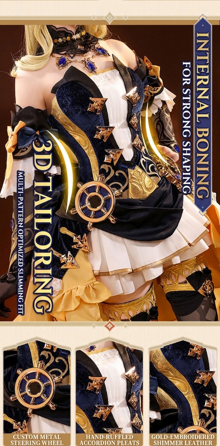 【Genshin Impact】Navia Cosplay Costume Full Set