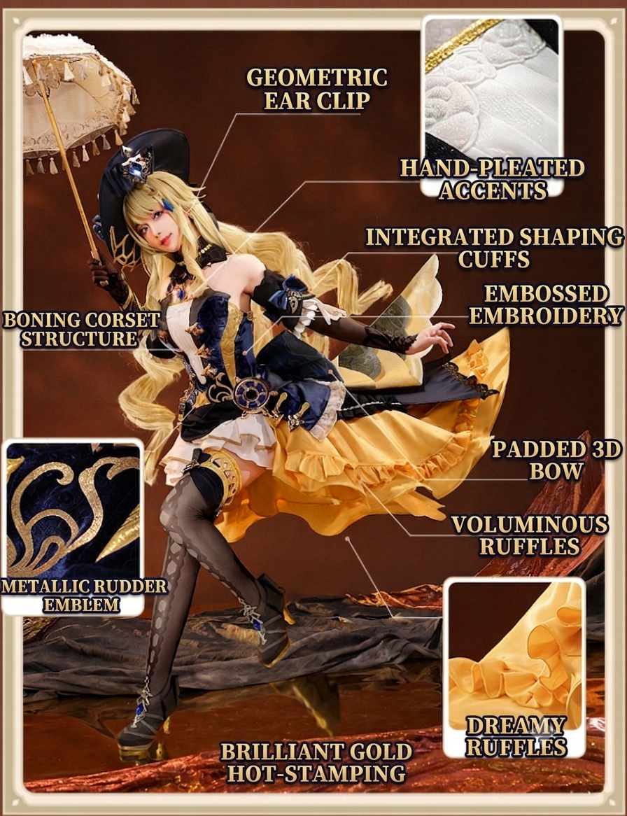 【Genshin Impact】Navia Cosplay Costume Full Set
