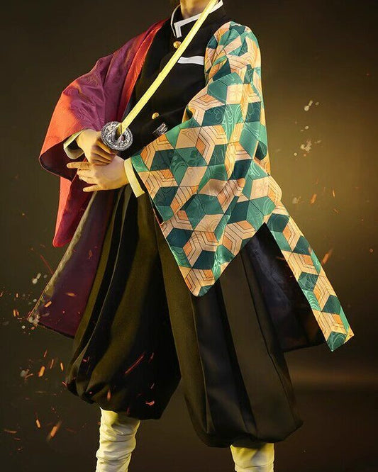 【Kimetsu No Yaiba】Tomioka Giyuu Cosplay Costume Full Set