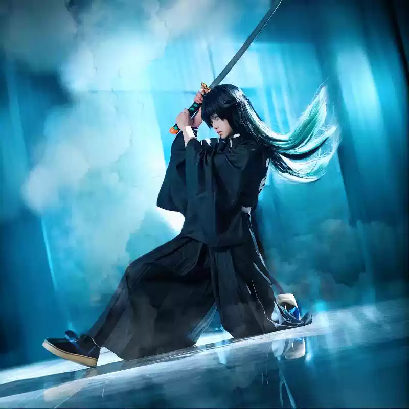 【Kimetsu No Yaiba】Muichiro Tokito Cosplay Costume Full Set