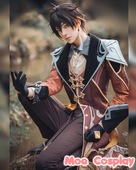 【Genshin Impact】Zhongli Cosplay Costume Full Set