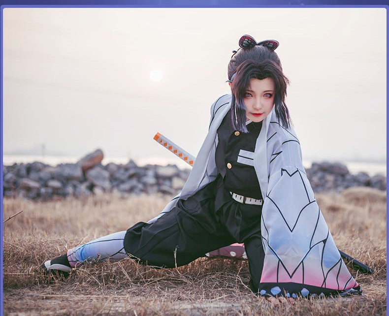 【Kimetsu No Yaiba】Kochō Shinobu Cosplay Costume Full Set