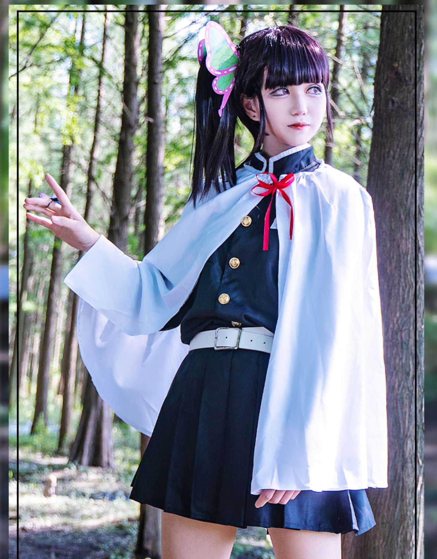 【Kimetsu No Yaiba】Tsuyuri Kanao Cosplay Costume Full Set