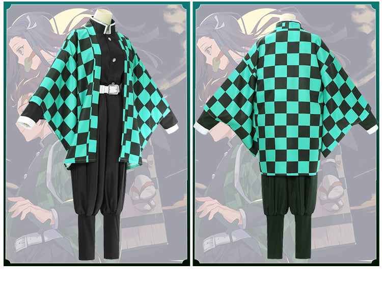 【Kimetsu No Yaiba】Kamado Tanjirou Cosplay Costume Full Set