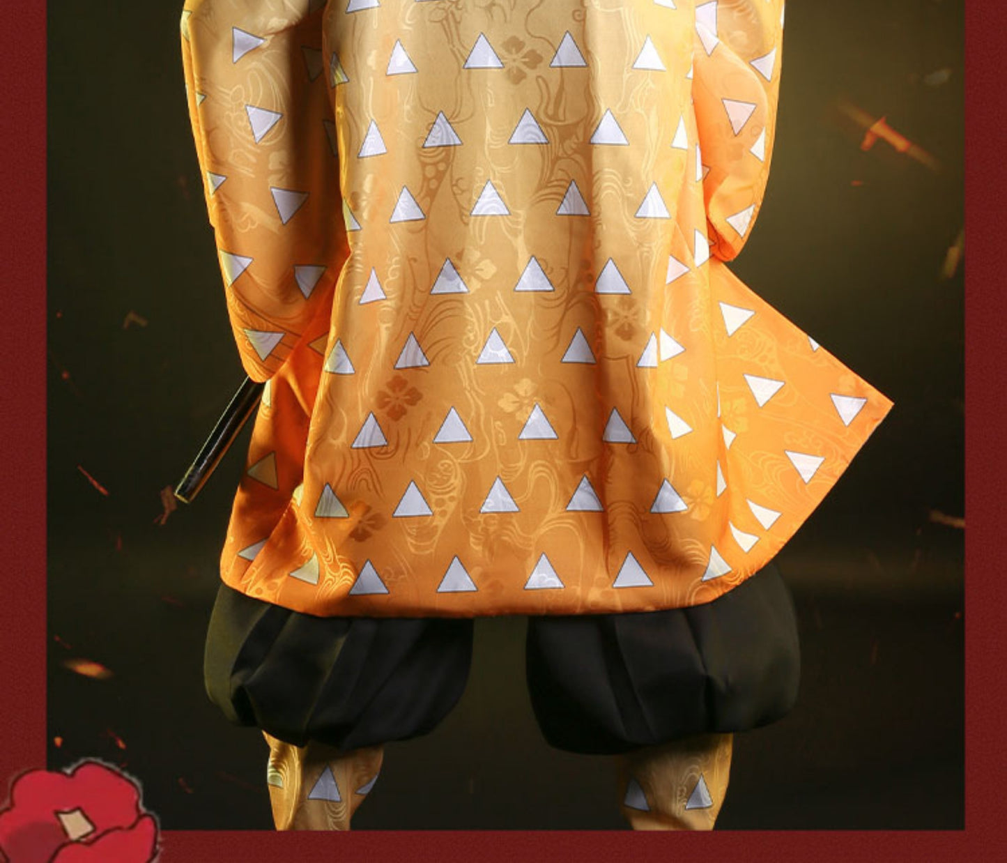 【Kimetsu No Yaiba】Agatsuma Zen'itsu Cosplay Costume Full Set