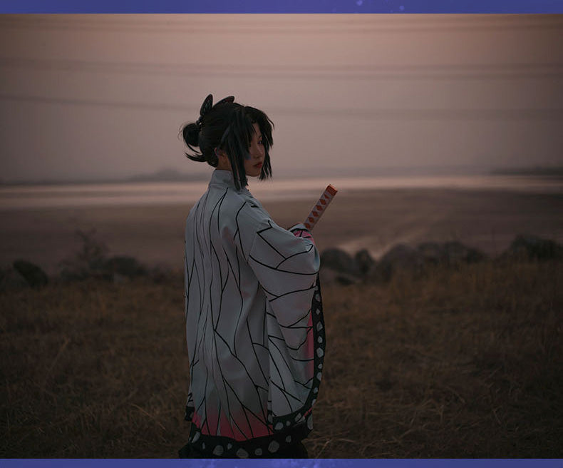 【Kimetsu No Yaiba】Kochō Shinobu Cosplay Costume Full Set