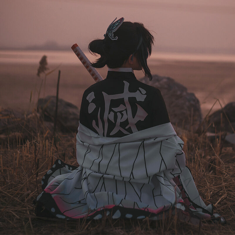 【Kimetsu No Yaiba】Kochō Shinobu Cosplay Costume Full Set