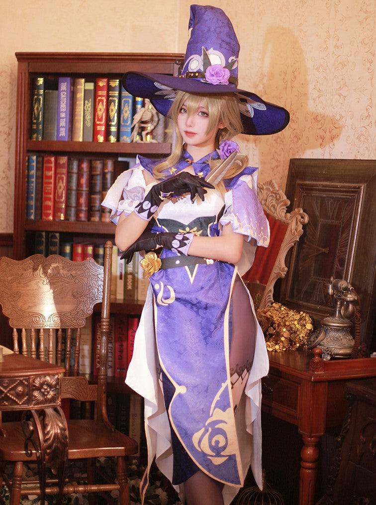 【Genshin Impact】Lisa Cosplay Costume Full Set