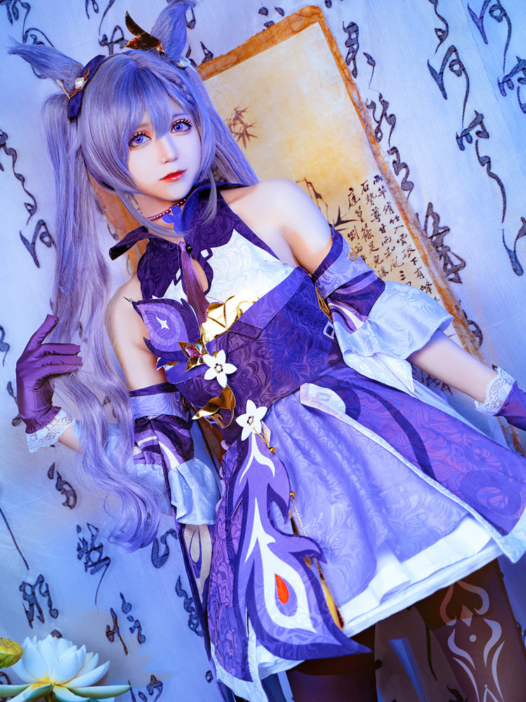 【Genshin Impact】Keqing Cosplay Costume Full Set