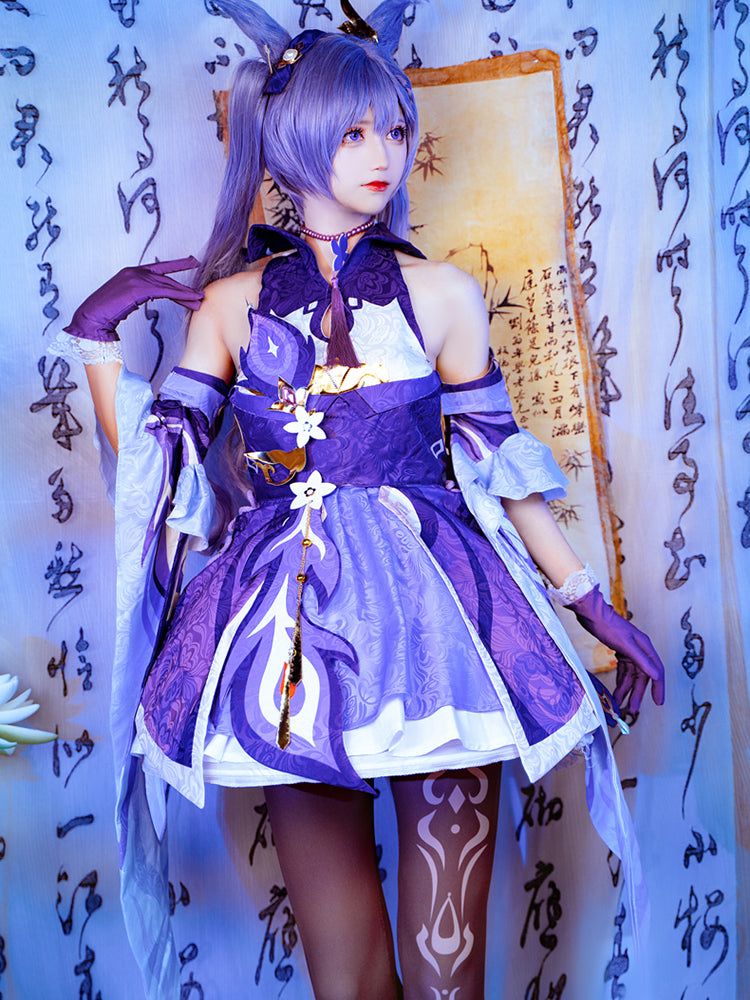 【Genshin Impact】Keqing Cosplay Costume Full Set