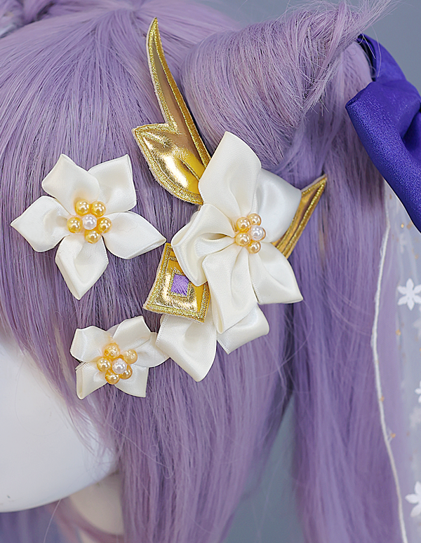 【Genshin Impact】Keqing(Wedding Dress Skin) Cosplay Costume Full Set