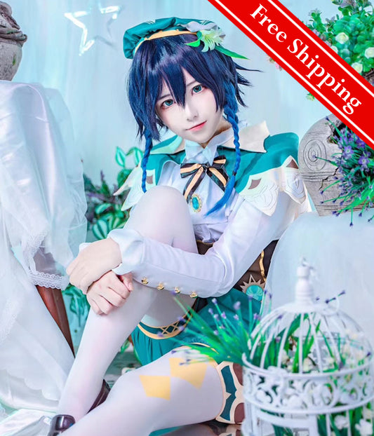 【Genshin Impact】Venti Cosplay Costume Full Set