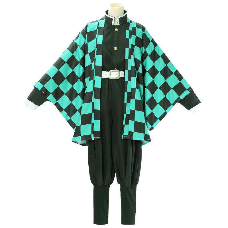 【Kimetsu No Yaiba】Kamado Tanjirou Cosplay Costume Full Set