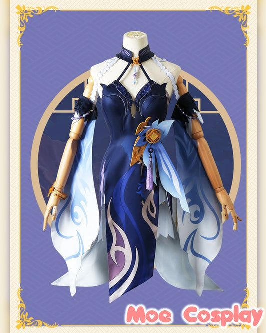 【Genshin Impact】Ningguang(Orchid’s Evening Gown) Cosplay Costume Full Set