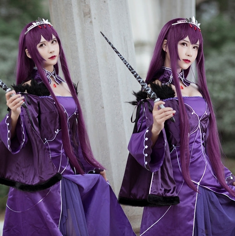【Fate Grand Order】Scáthach-Skaði Caster Cosplay Costume Full Set