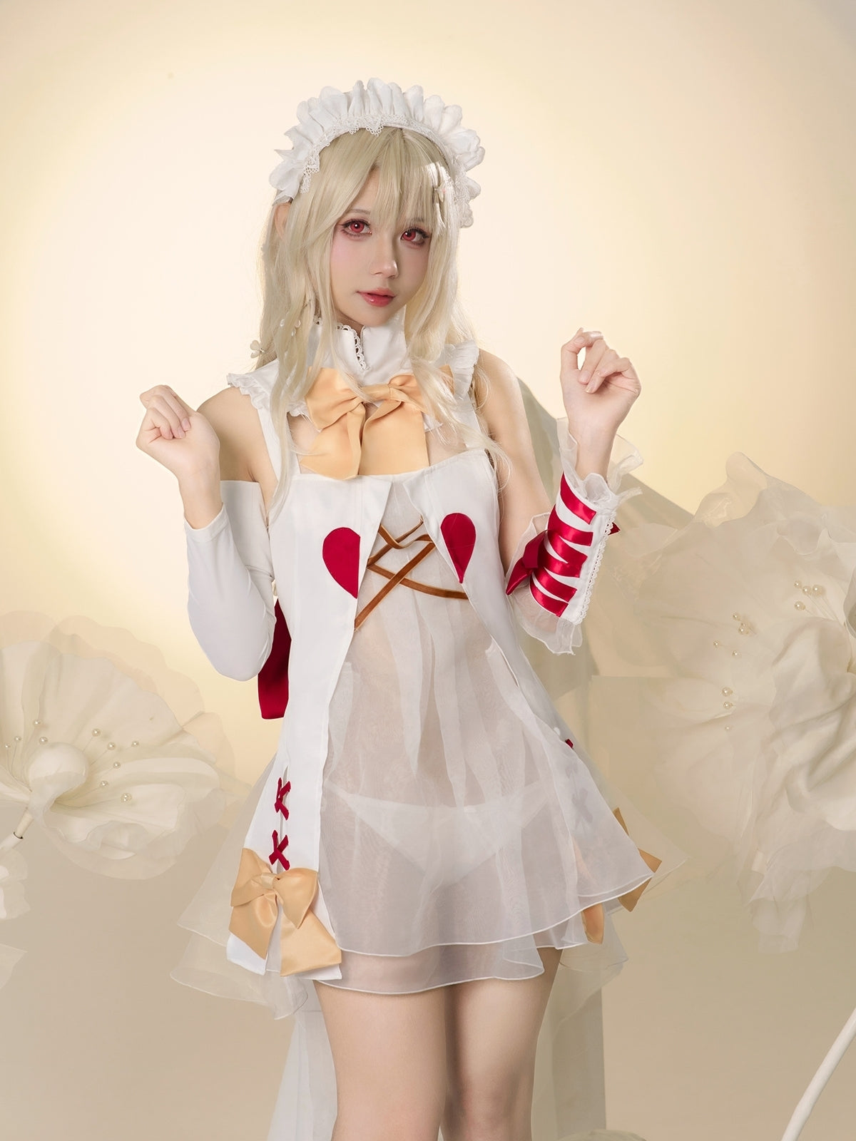 【Fate Grand Order】Illyasviel Choco Angel Cosplay Costume Full Set