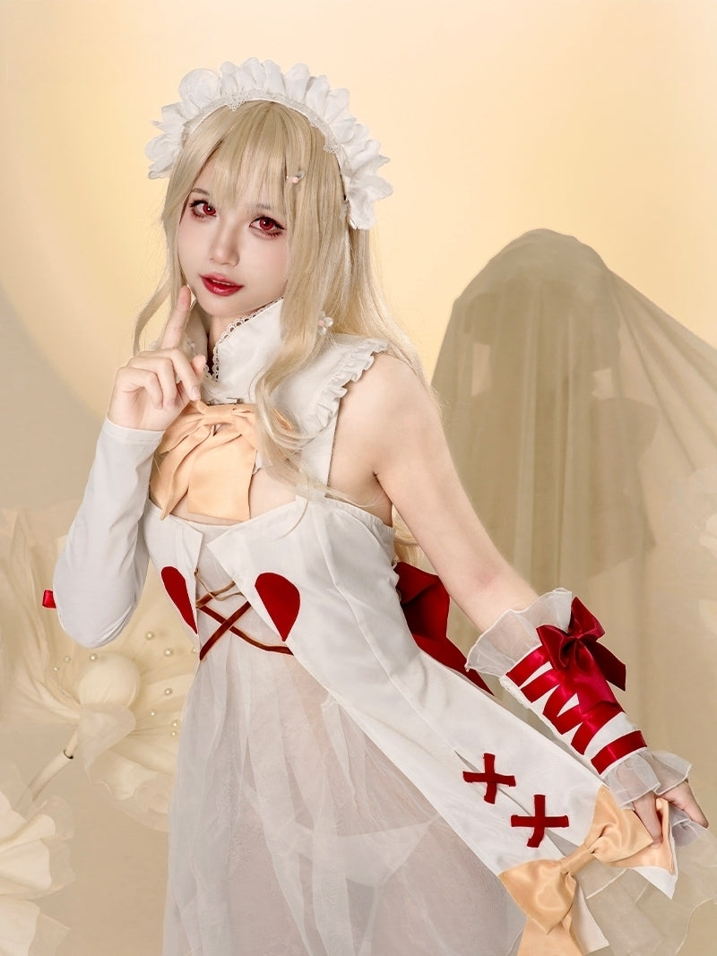 【Fate Grand Order】Illyasviel Choco Angel Cosplay Costume Full Set
