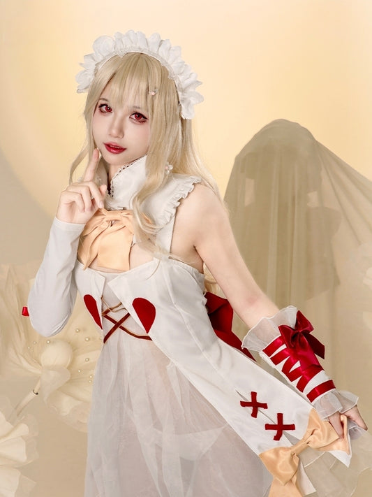 【Fate Grand Order】Illyasviel Choco Angel Cosplay Costume Full Set