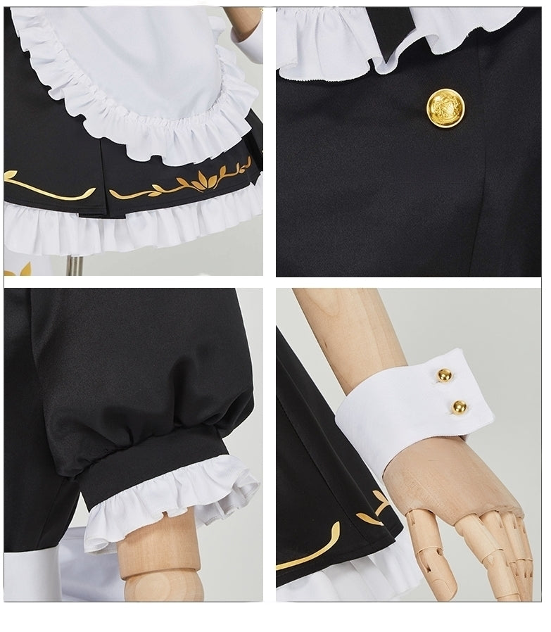【Fate Grand Order】Kama Maid dress Cosplay Costume Full Set