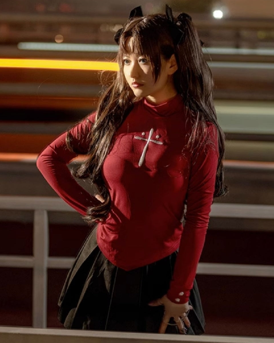 【Fate】Rin Tohsaka Cosplay Costume Full Set