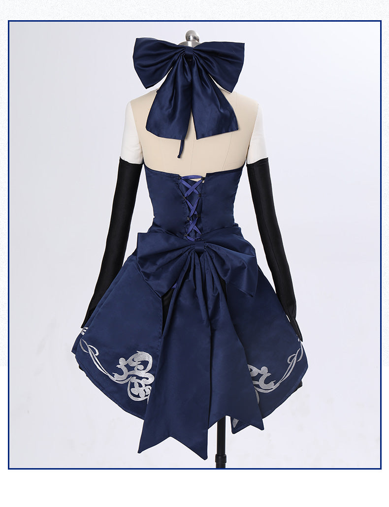 【Fate Grand Order】Saber Alter Black Dress Cosplay Costume Full Set