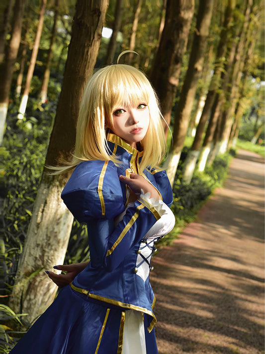 【Fate】Saber Cosplay Costume Full Set
