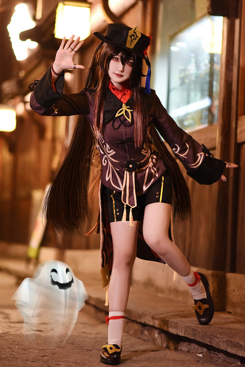 【Genshin Impact】Hu Tao Hutao Cosplay Costume Full Set