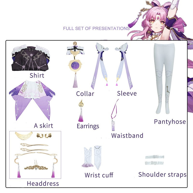 【Honkai: Star Rail】Fu Xuan Cosplay Costume Full Set