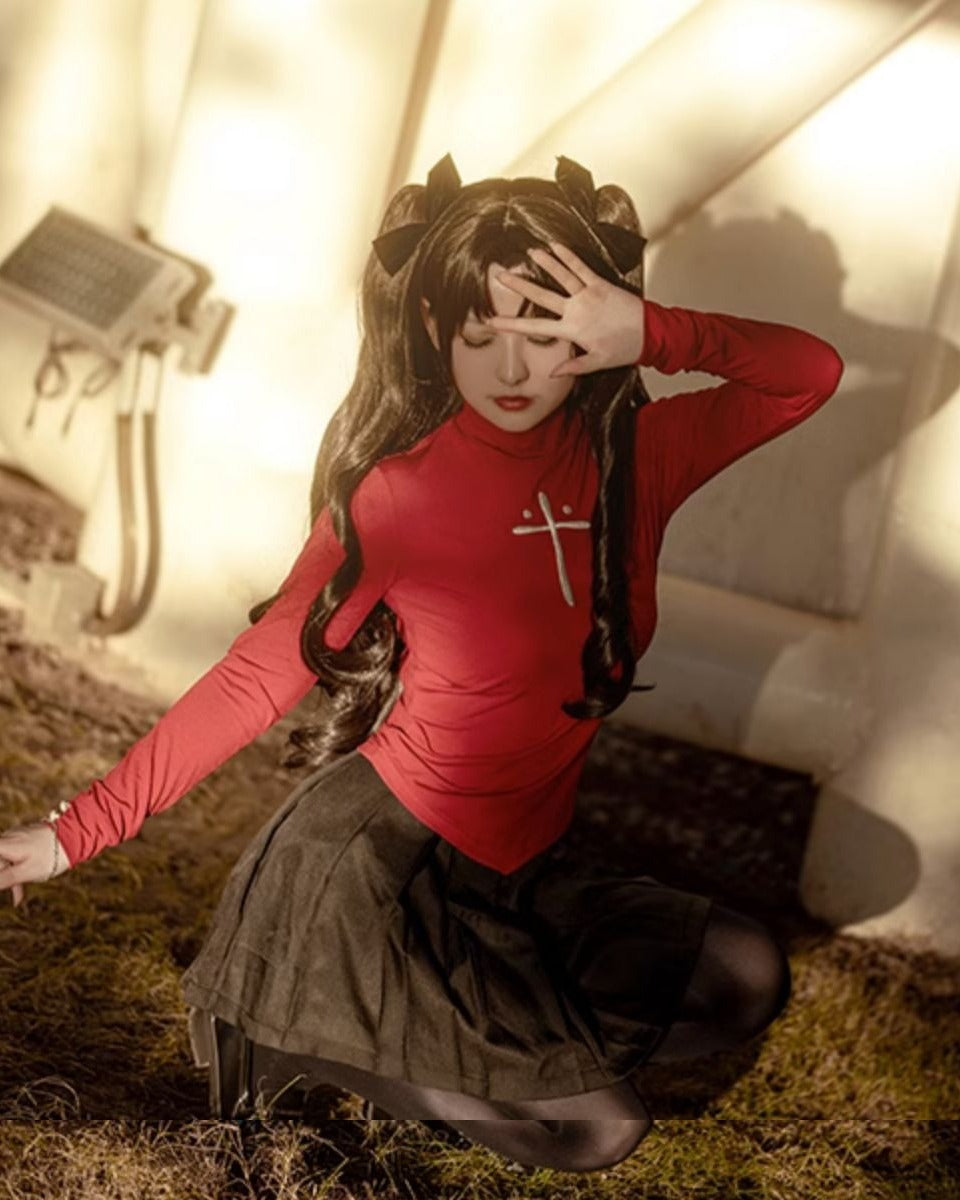 【Fate】Rin Tohsaka Cosplay Costume Full Set