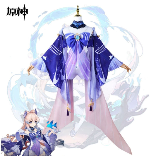 【Genshin Impact】Sangonomiya Kokomi Cosplay Costume Full Set