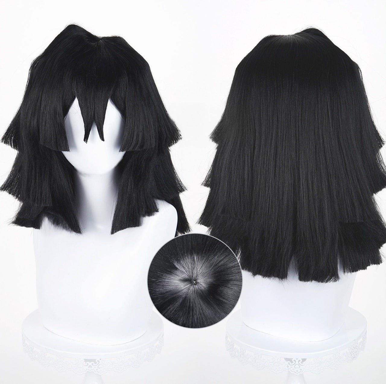 【Kimetsu No Yaiba】Iguro Obanai Cosplay Wig