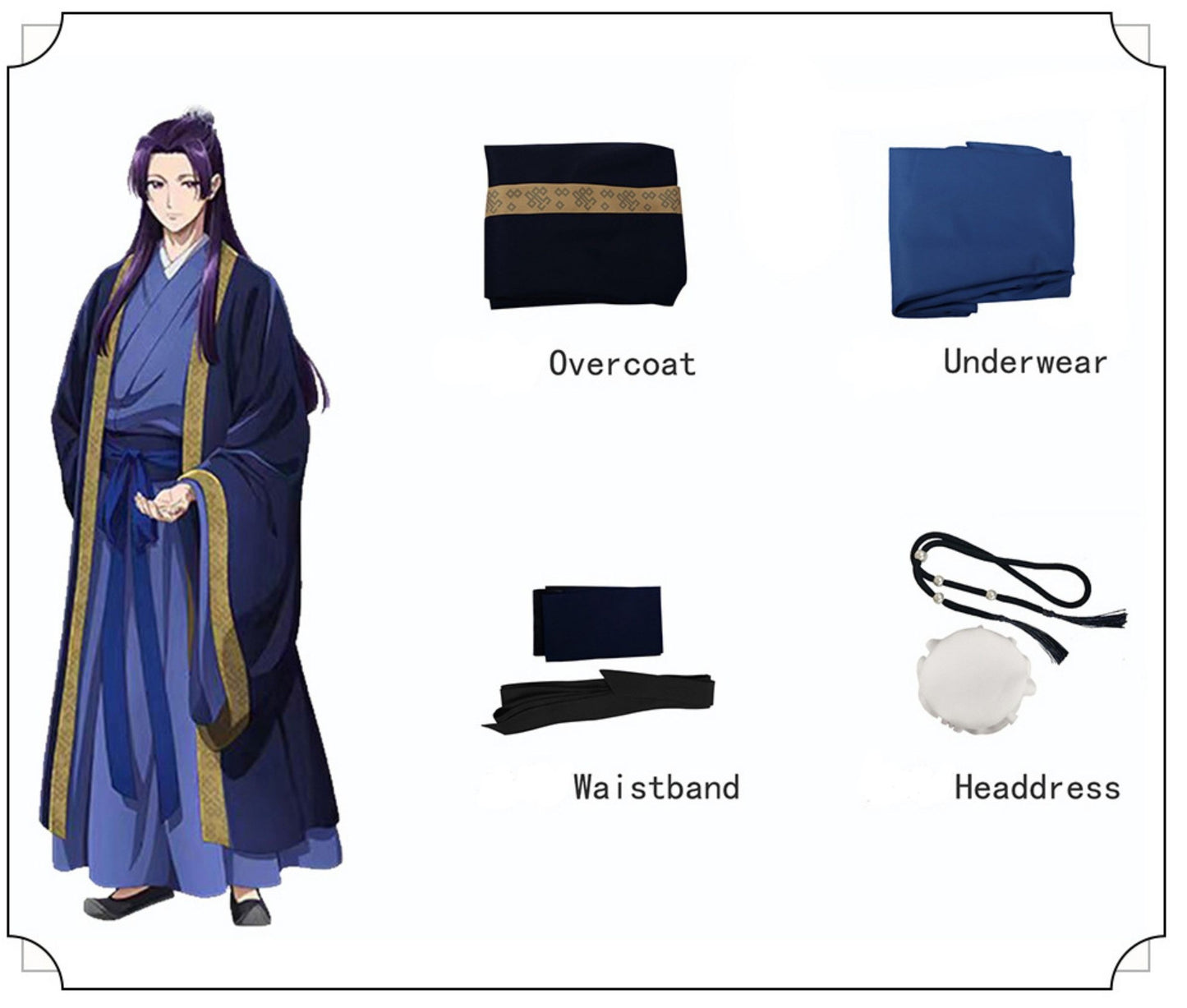 【The Apothecary Diaries】Jinshi Cosplay Costume Full Set