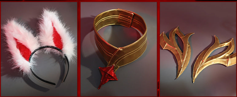 【League of Legends】Immortalized Ahri Cosplay Costume Full Set