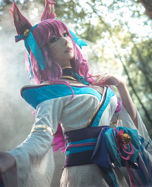 【League of Legends】Spirit Blossom Ahri Cosplay Costume Full Set