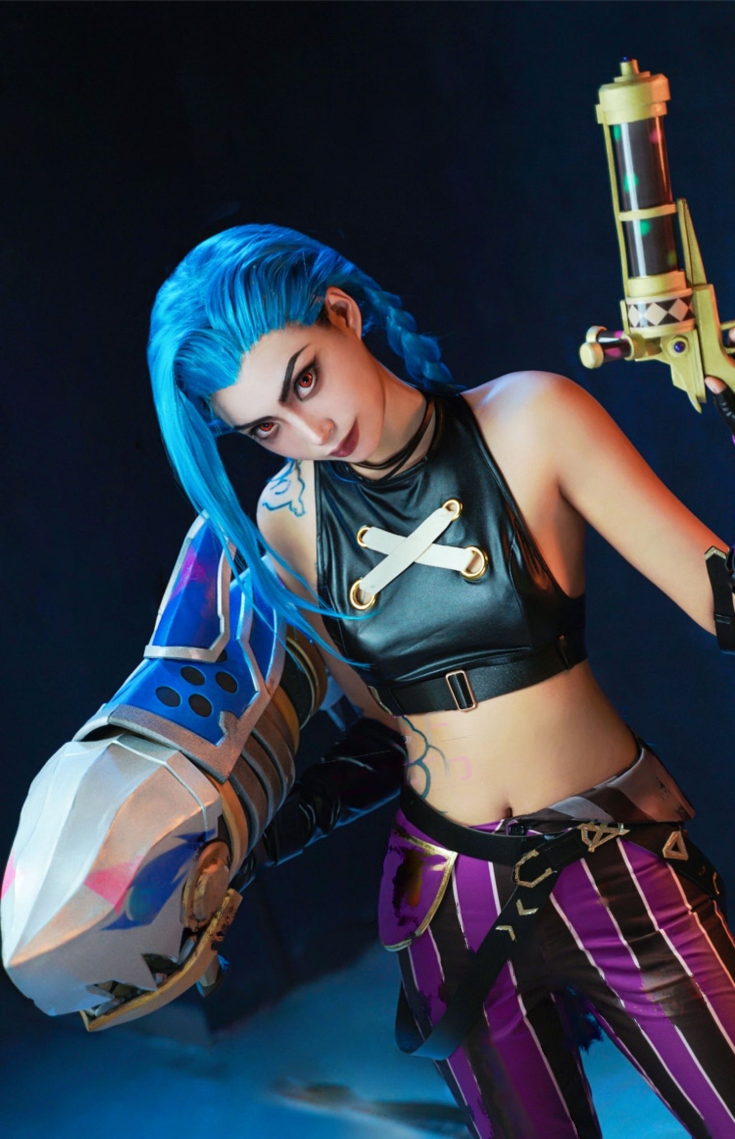 【League of Legends】Jinx Cosplay Costume Full Set