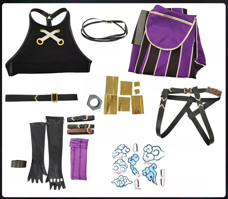 【League of Legends】Jinx Cosplay Costume Full Set