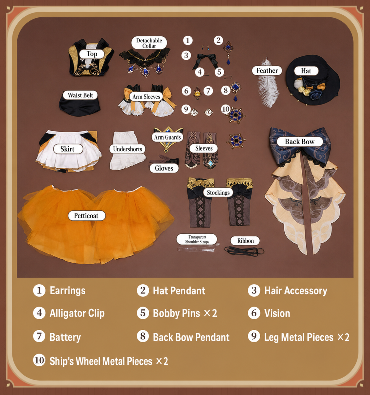 【Genshin Impact】Navia Cosplay Costume Full Set