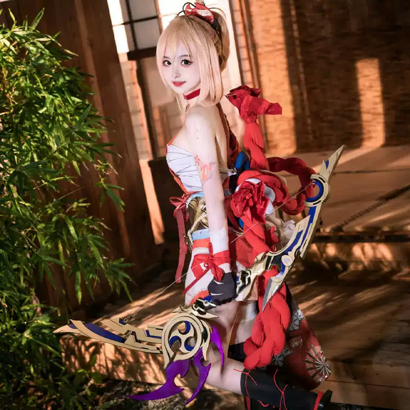 【Genshin Impact】Yoimiya Cosplay Costume Full Set