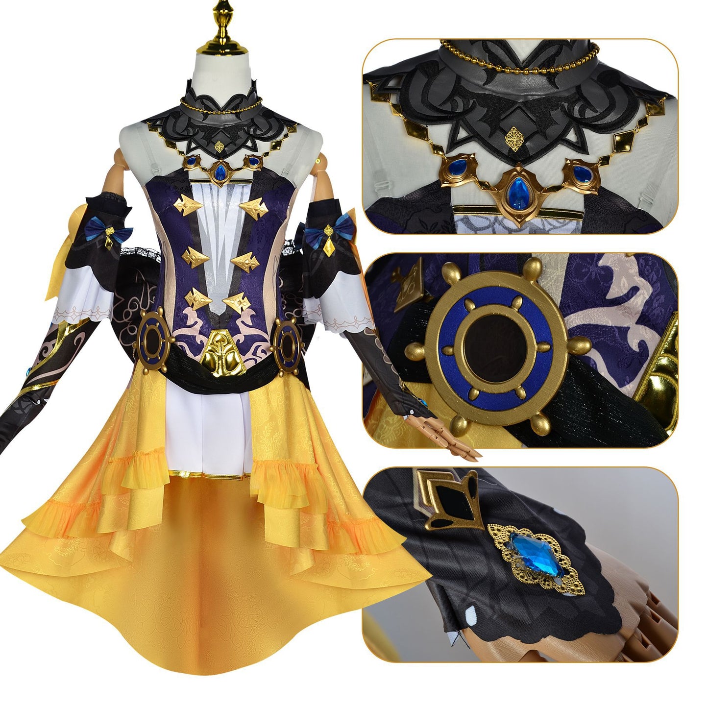 【Genshin Impact】Navia Cosplay Costume Full Set