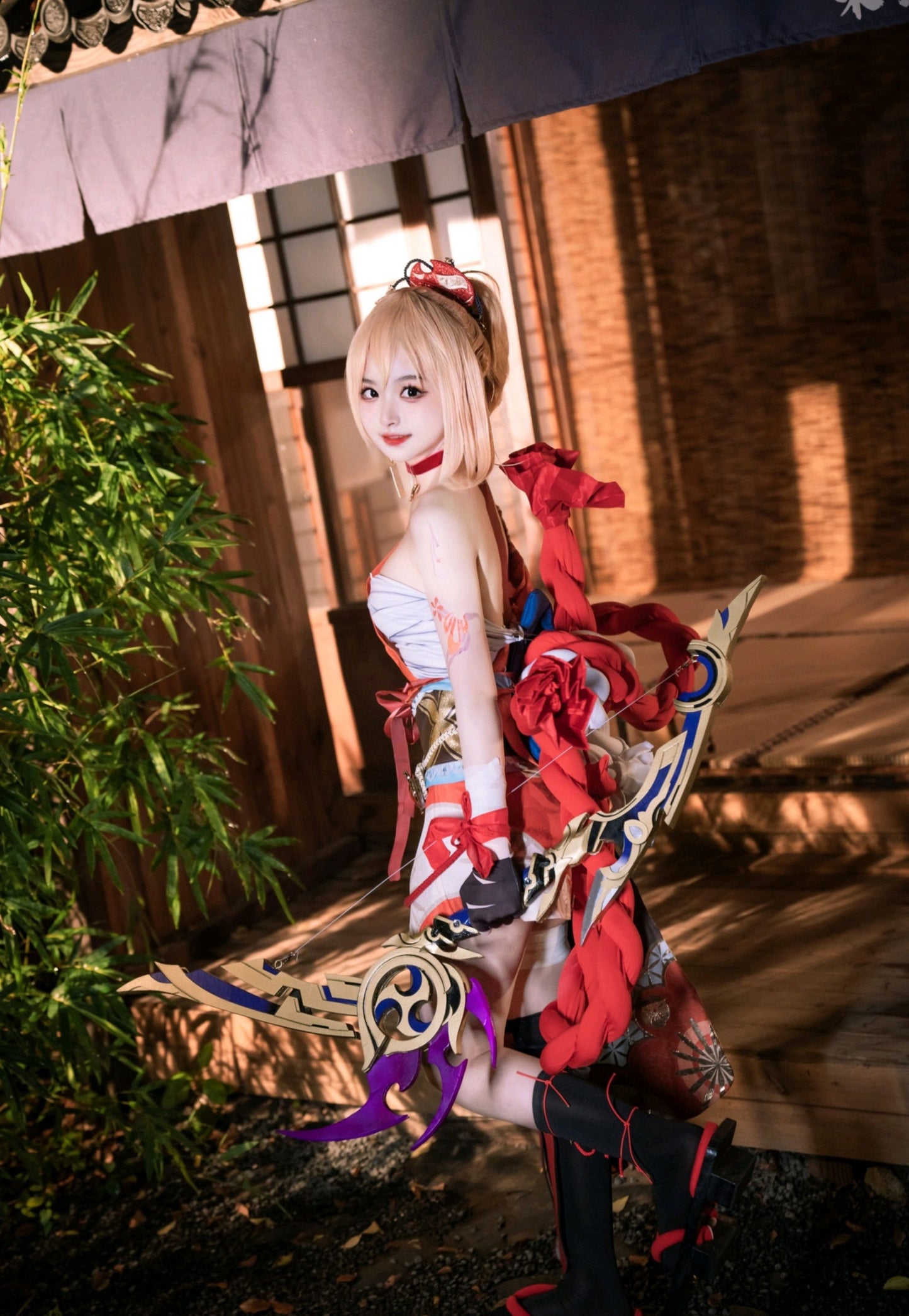 【Genshin Impact】Yoimiya Cosplay Costume Full Set