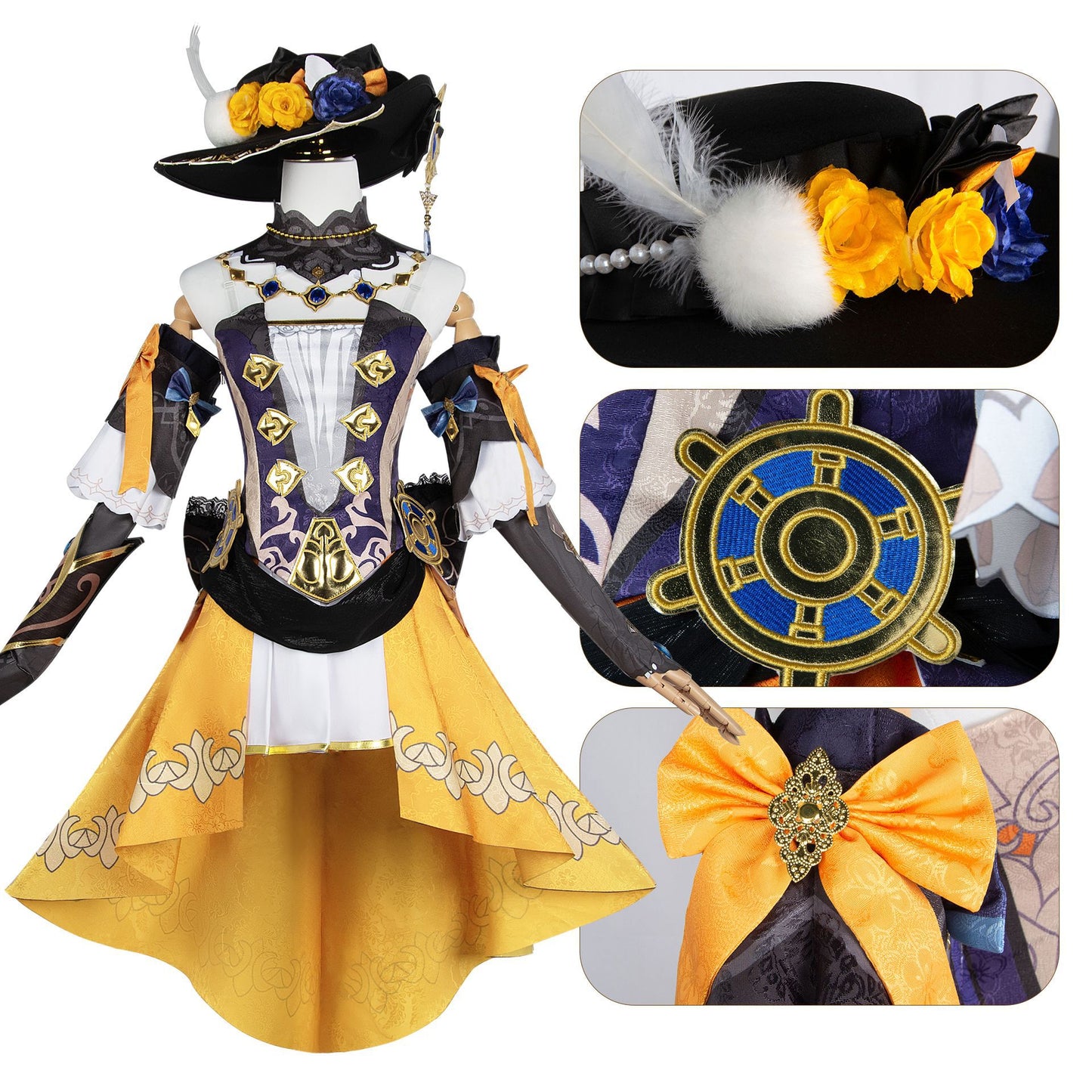 【Genshin Impact】Navia Cosplay Costume Full Set