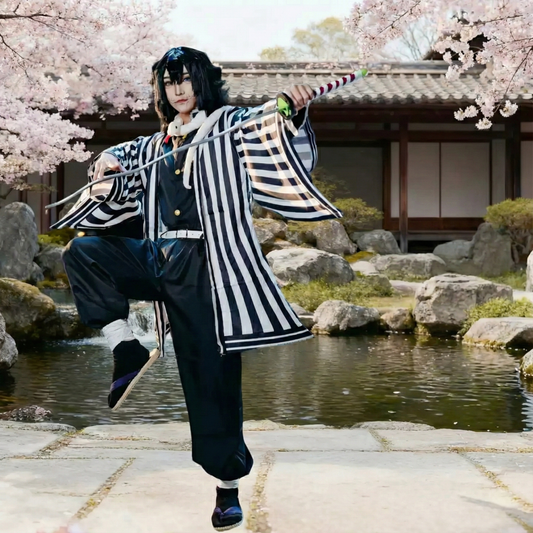 【Kimetsu No Yaiba】Iguro Obanai Cosplay Costume Full Set