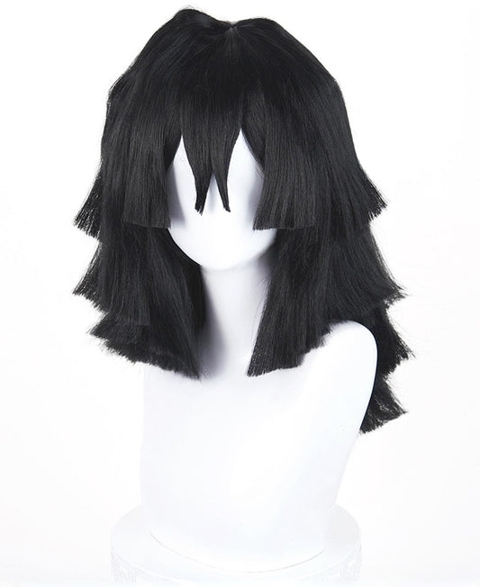 【Kimetsu No Yaiba】Iguro Obanai Cosplay Wig