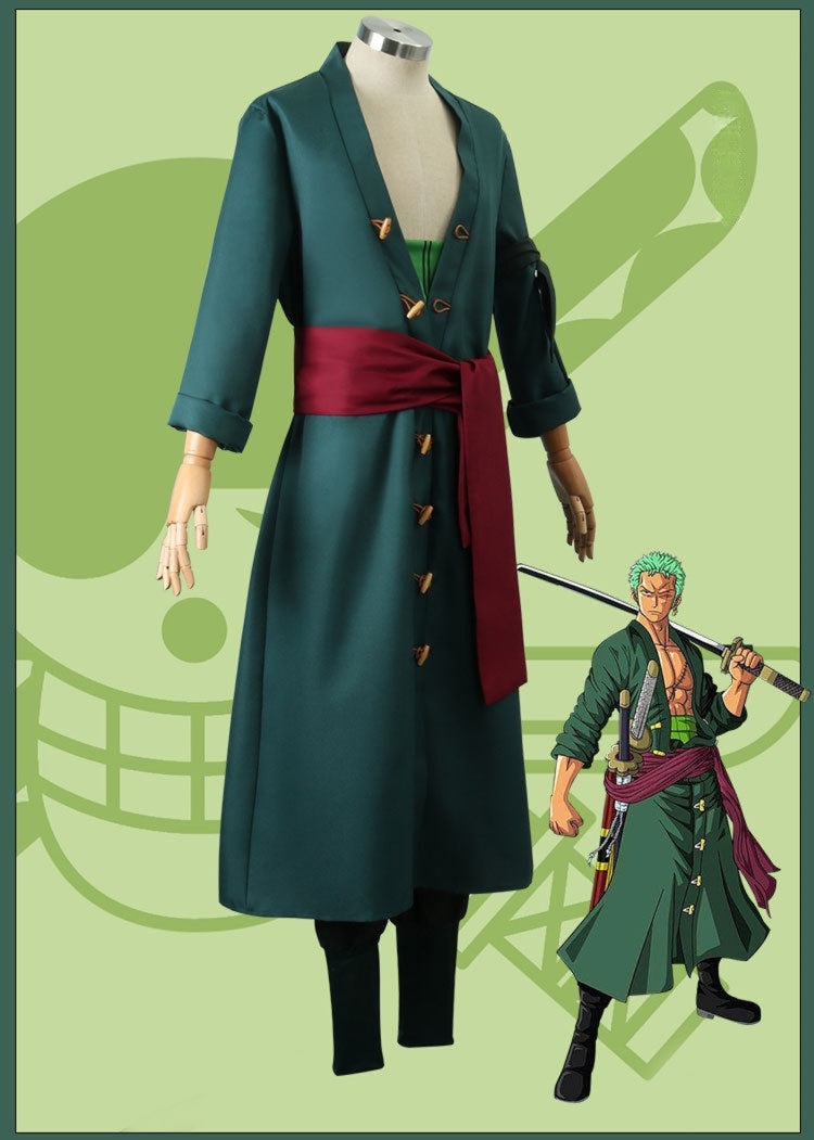 【One Piece】Roronoa Zoro Cosplay Costume Full Set