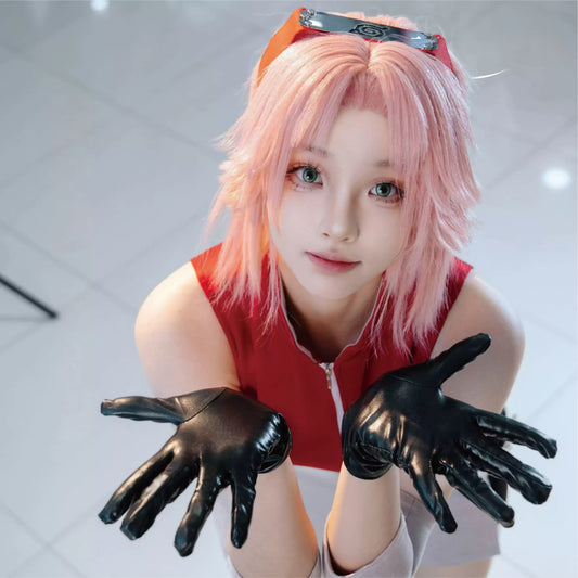 【Naruto】Haruno Sakura Shippuden Cosplay Costume Full Set