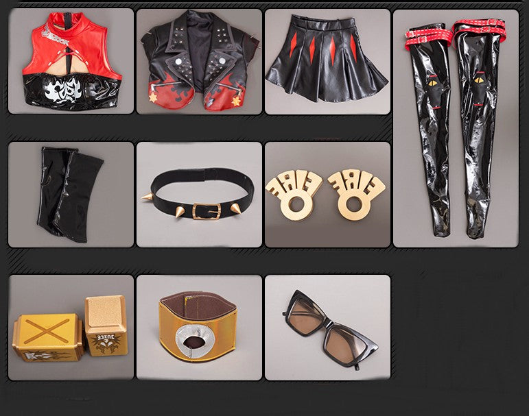 【Zenless Zone Zero】Burnice White Cosplay Costume Full Set
